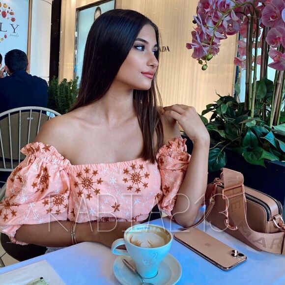 ZARA EMBROIDERED VOLUMINOUS TOP  - Picture 6 of 16